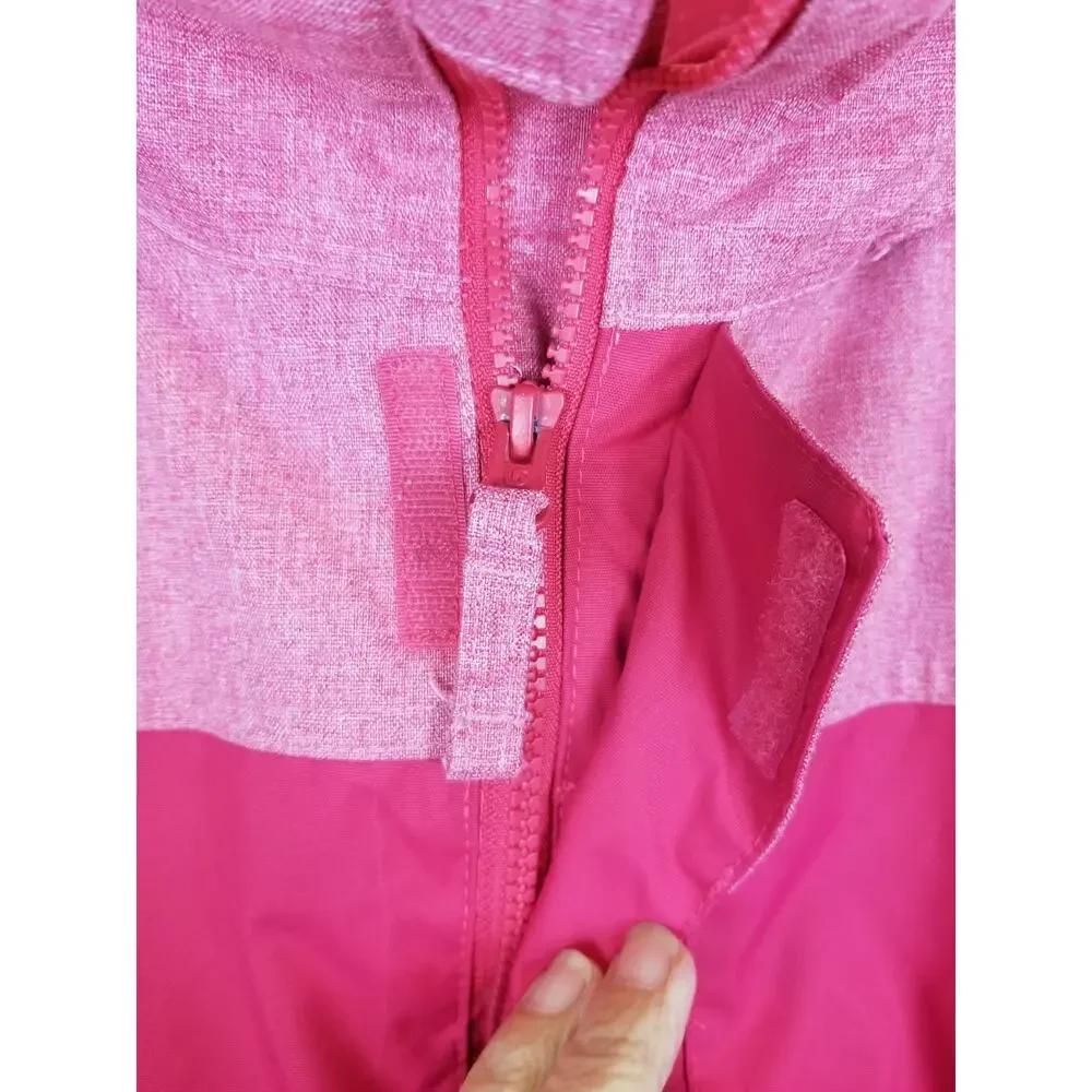 Burton Girls Pink Hooded Ski Snowboard Jacket Size Medium 10-12